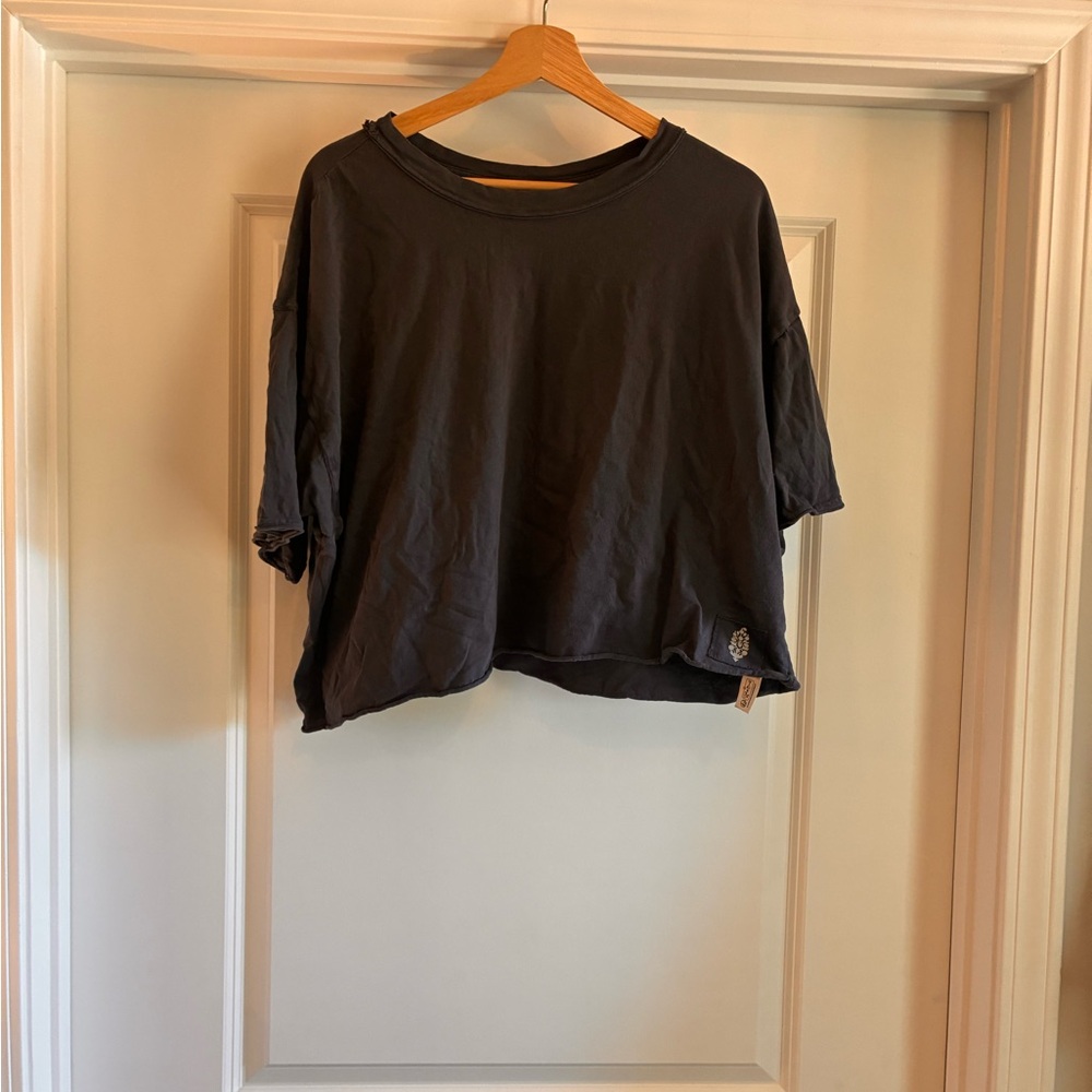 FP Movement by Free People Black Short Sleeve Tee